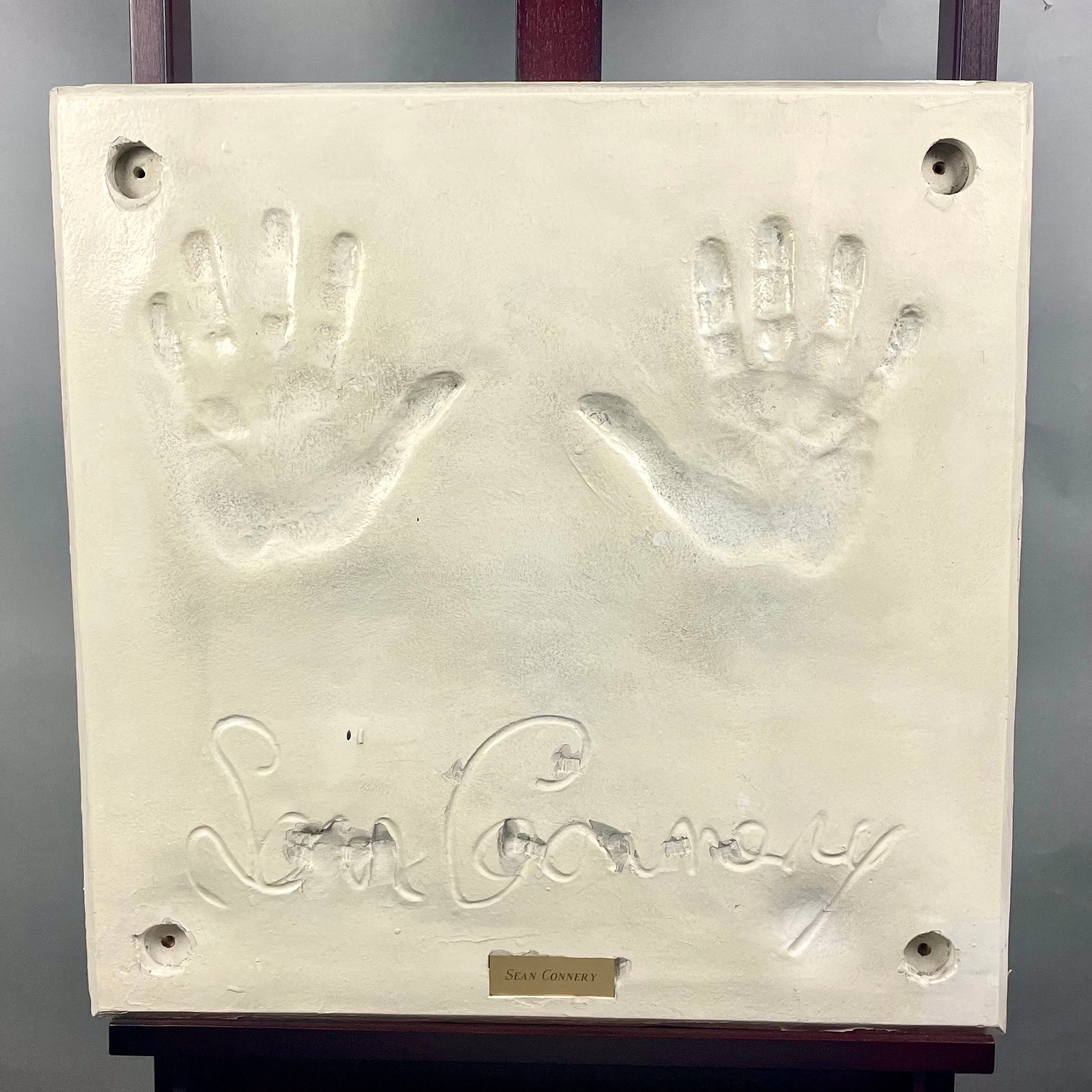 PLANET HOLLYWOOD SEATTLE Sean Connery Celebrity Hand Cast